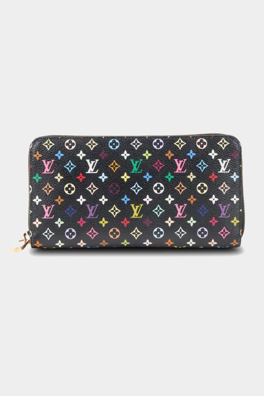 Handbags * | Louis Vuitton Monogram Multicolor Zippy Wallet Black