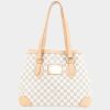 Handbags * | Louis Vuitton Hampstead Damier Azur Bag White