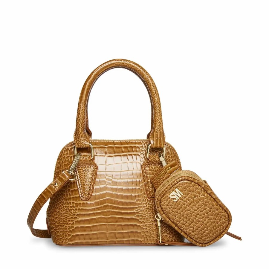 Handbags * | Steve Madden Hopec Top Handle Crossbody Brown