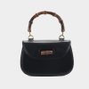 Handbags * | Gucci Top Handle Bamboo Shoulder Bag Black