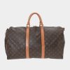 Handbags * | Louis Vuitton Keepall 50 Bandouliere Travel Bag Brown