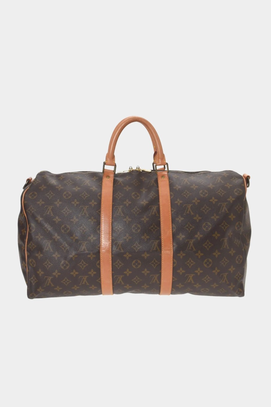 Handbags * | Louis Vuitton Keepall 50 Bandouliere Travel Bag Brown