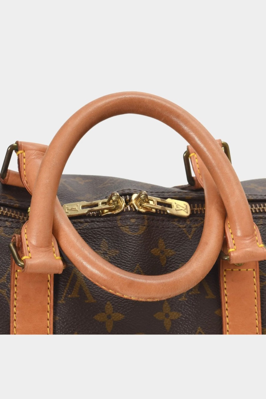 Handbags * | Louis Vuitton Keepall 50 Bandouliere Travel Bag Brown