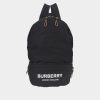 Handbags * | Burberry Nylon Backpack Black