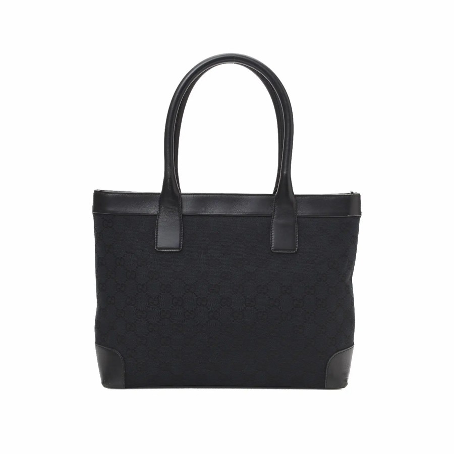 Handbags * | Gucci Gg Canvas Mini Tote Bag Black