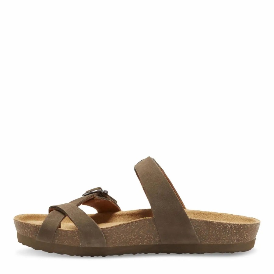 Shoes * | Eastland Tiogo Toe Ring Slide Olive