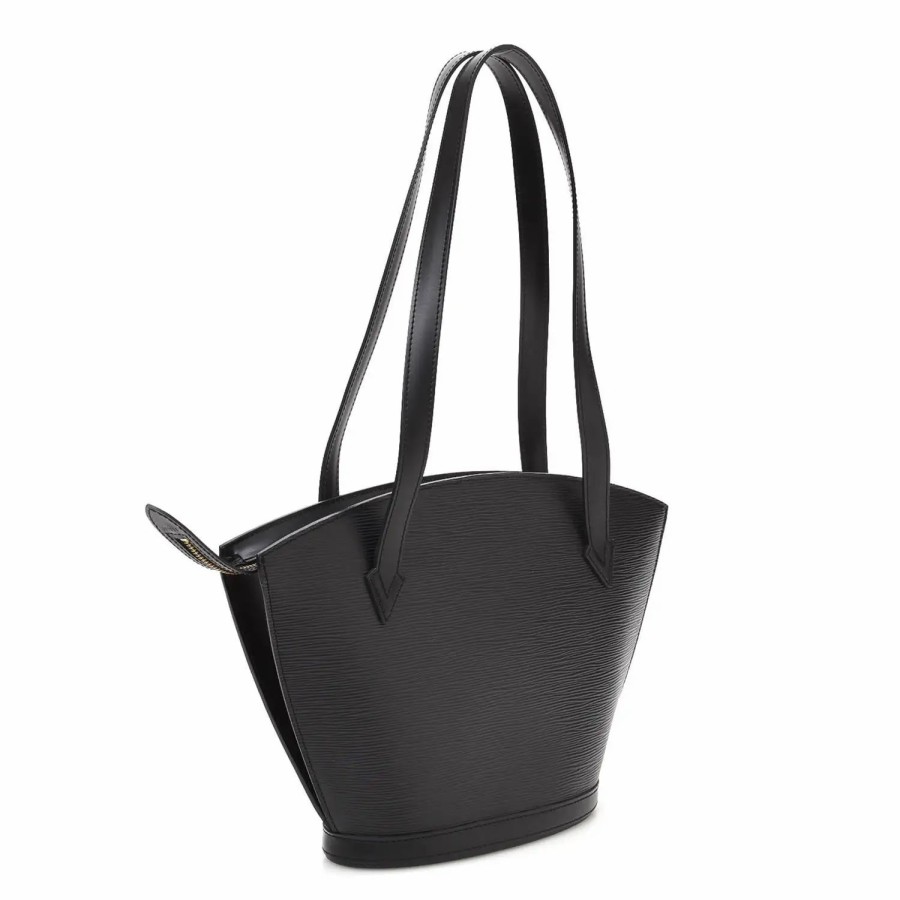 Handbags * | Louis Vuitton Saint-Jacques Long Strap Tote Bag Black