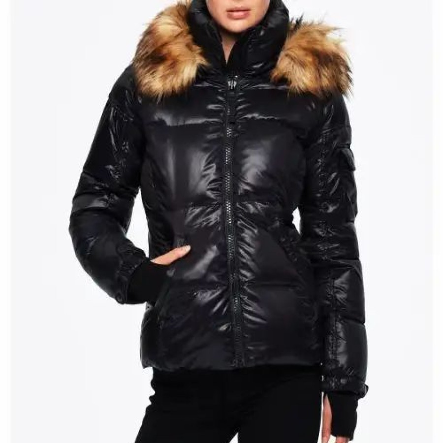 Clothing * | S13 Allie Faux Fur Trimmed Down Puffer Jet /Natural