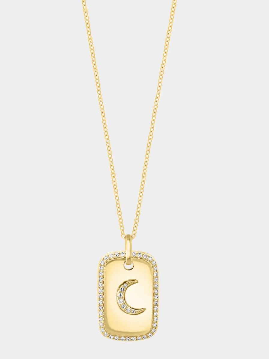 Jewelry-Accessories * | Effy 14K Diamond Pendant Yellow Gold