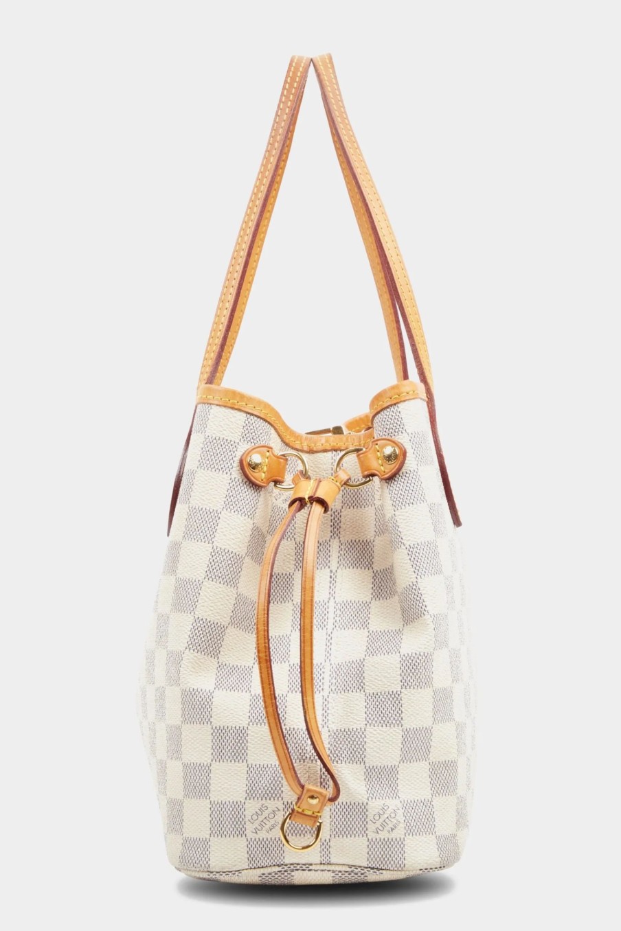 Handbags * | Louis Vuitton Neverfull Damier Azur Tote Bag White