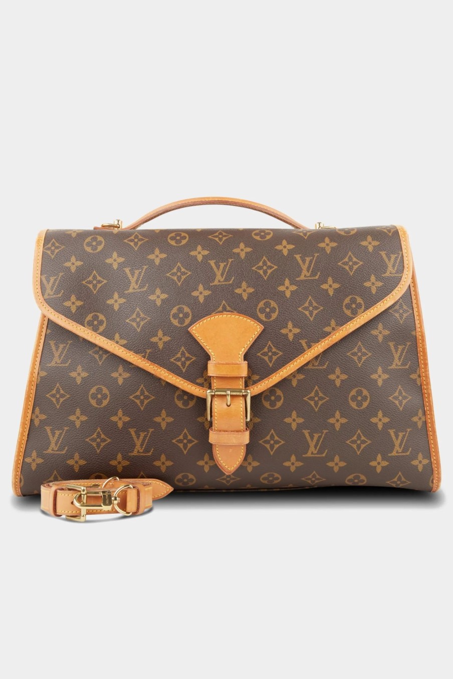 Handbags * | Louis Vuitton Monogram Gm Beverly Briefcase Brown