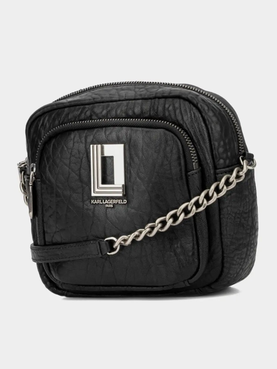 Handbags * | Karl Lagerfeld Paris Lafayette Crossbody Black