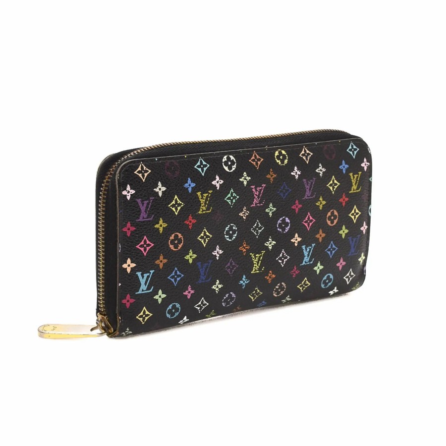 Handbags * | Louis Vuitton Limited Edition Monogram Multicolore Zippy Wallet Multi Color