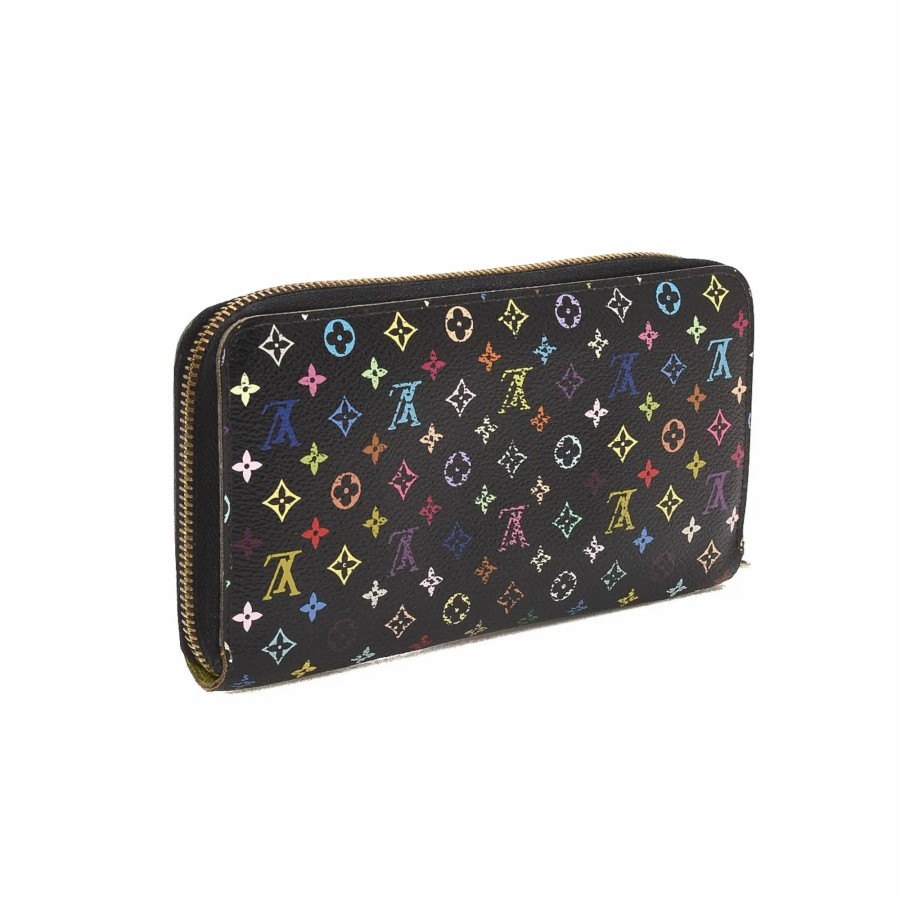 Handbags * | Louis Vuitton Limited Edition Monogram Multicolore Zippy Wallet Multi Color