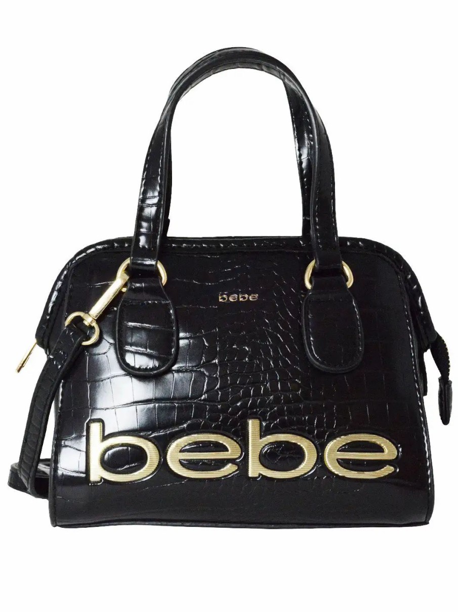 Handbags * | Bebe Fabiola Mini Croco Crossbody