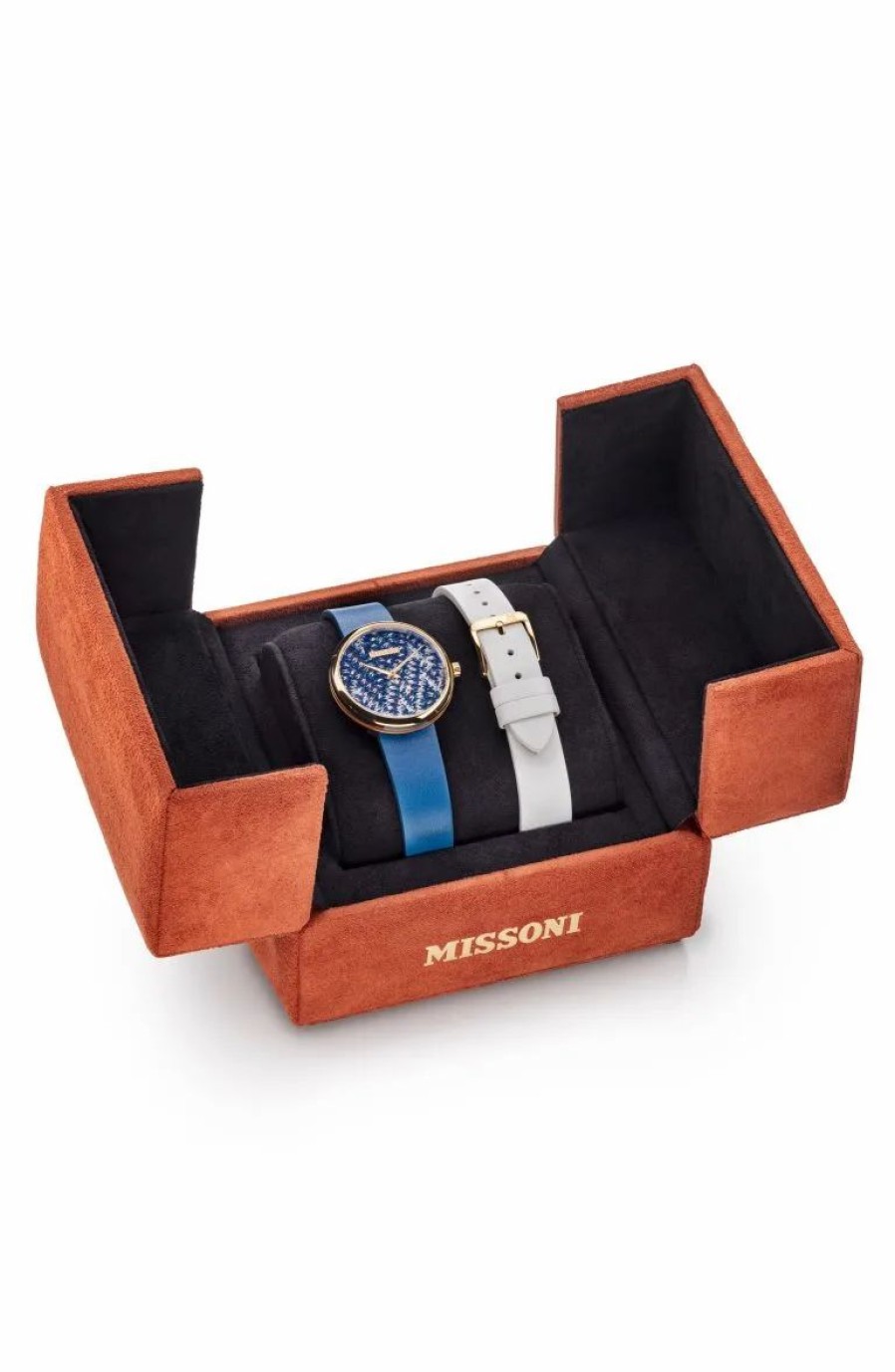 Jewelry-Accessories * | Missoni M1 Box Set Watch Ip Yellow Gold