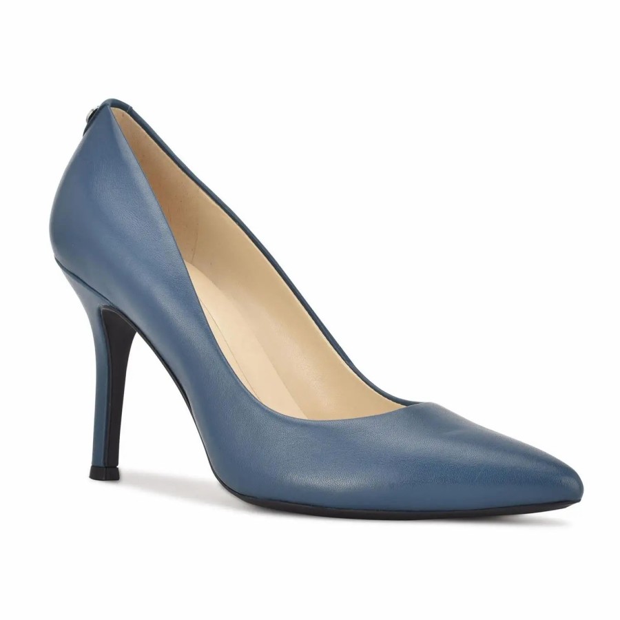 Shoes * | Nine West Fifth Pumps Teal Leather