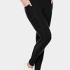 Clothing * | Body Glove Mesh Panel Pocket Leggings Black