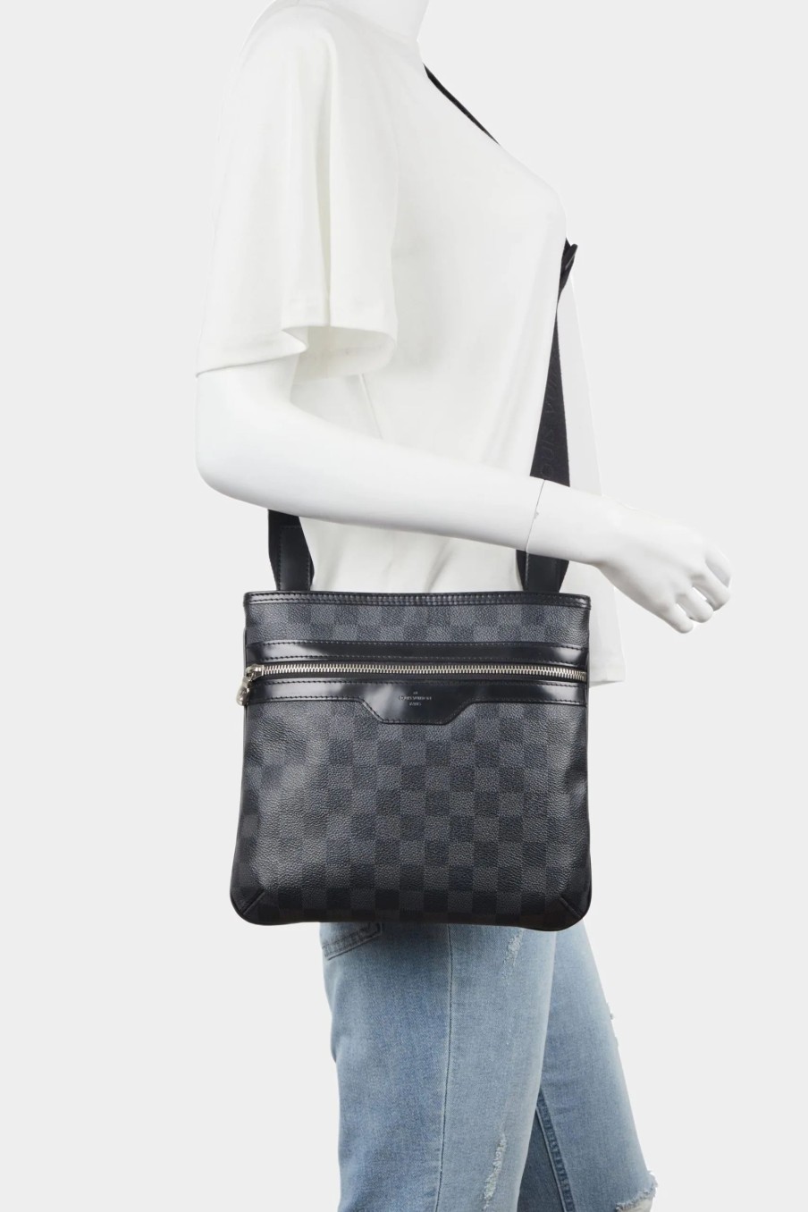 Handbags * | Louis Vuitton Thomas Damier Graphite Cross Body Black