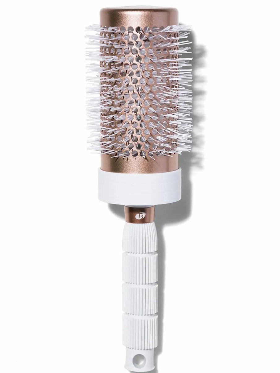 Beauty * | T3 Volume 3.0 Round Professional Ceramic-Coated Brush White & Rose Gold