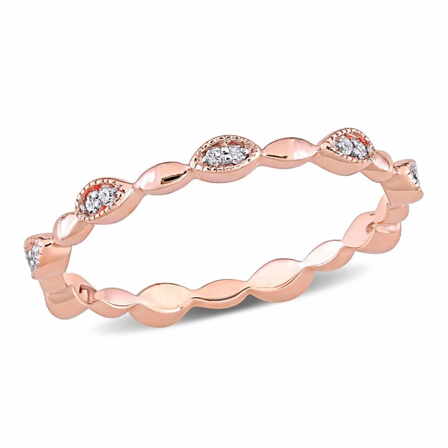 Jewelry-Accessories * | Julianna B Diamond Eternity Ring Rose Gold