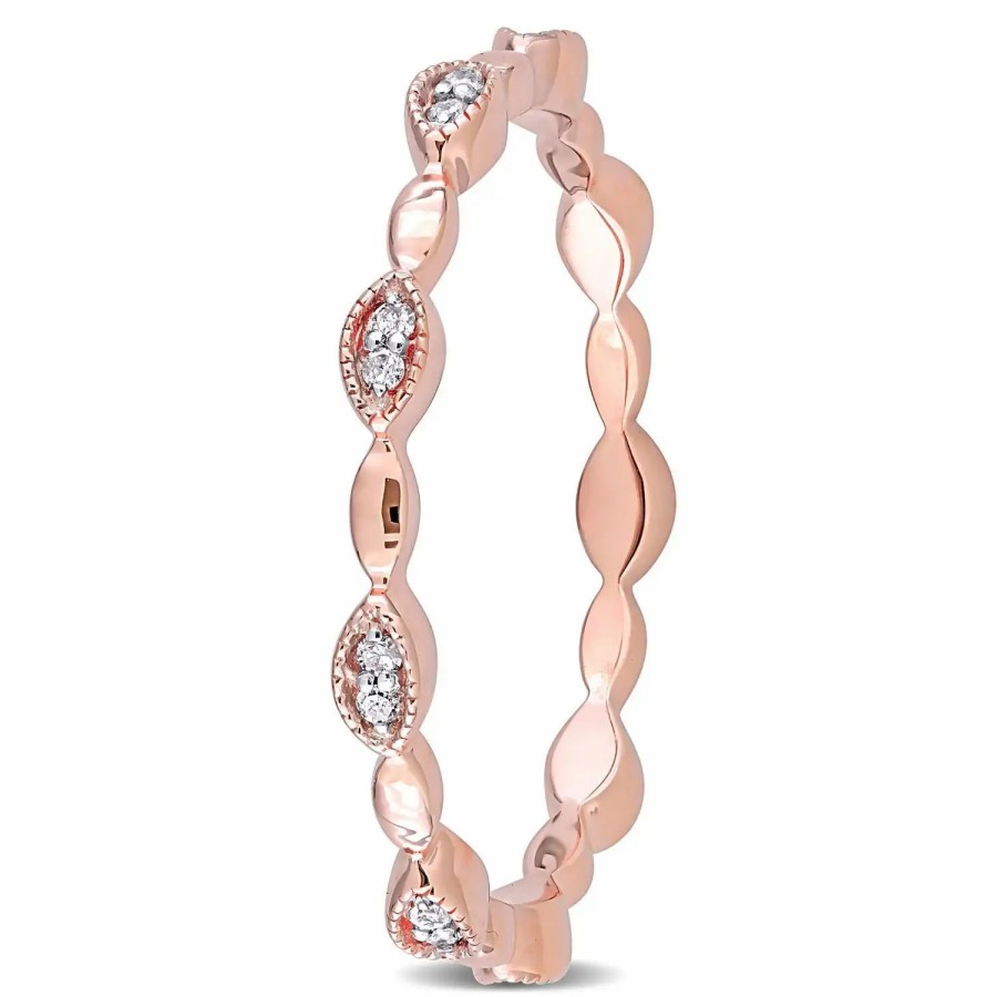 Jewelry-Accessories * | Julianna B Diamond Eternity Ring Rose Gold