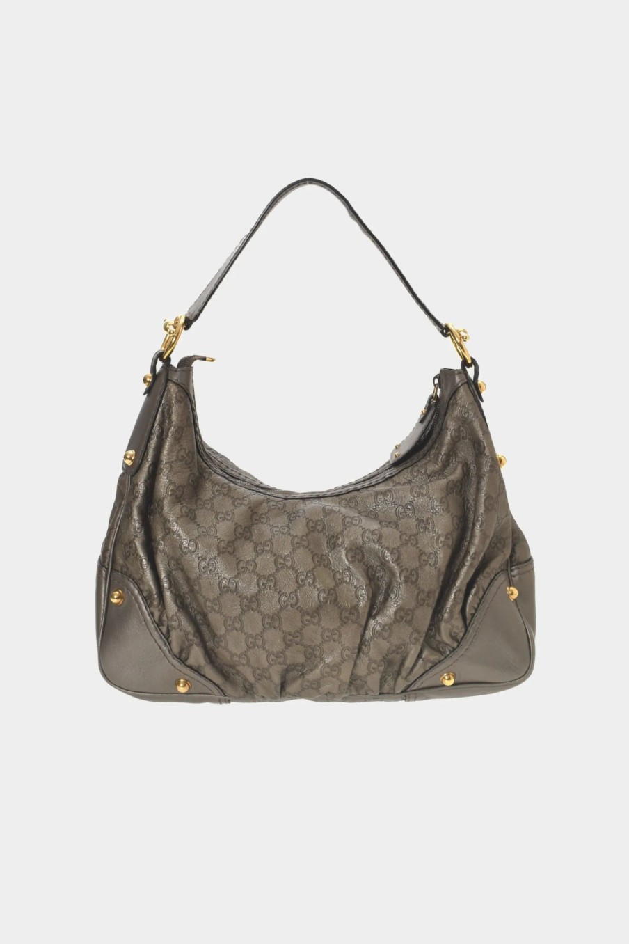 Handbags * | Guccissima Jockey Hobo Bag Khaki