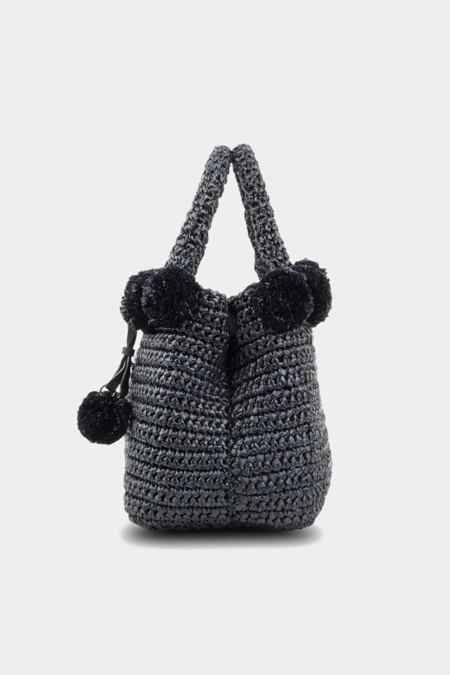 Handbags * | Prada Pom Pom Tote Bag Black