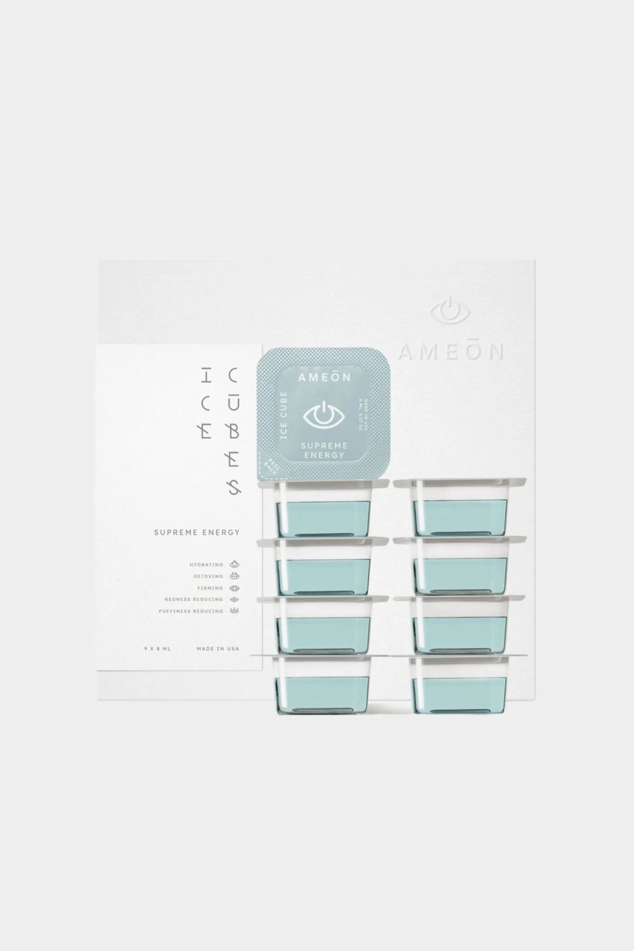 Beauty * | Ameon Frozen Essence: Supreme Energy Ice Cubes Powder Blue