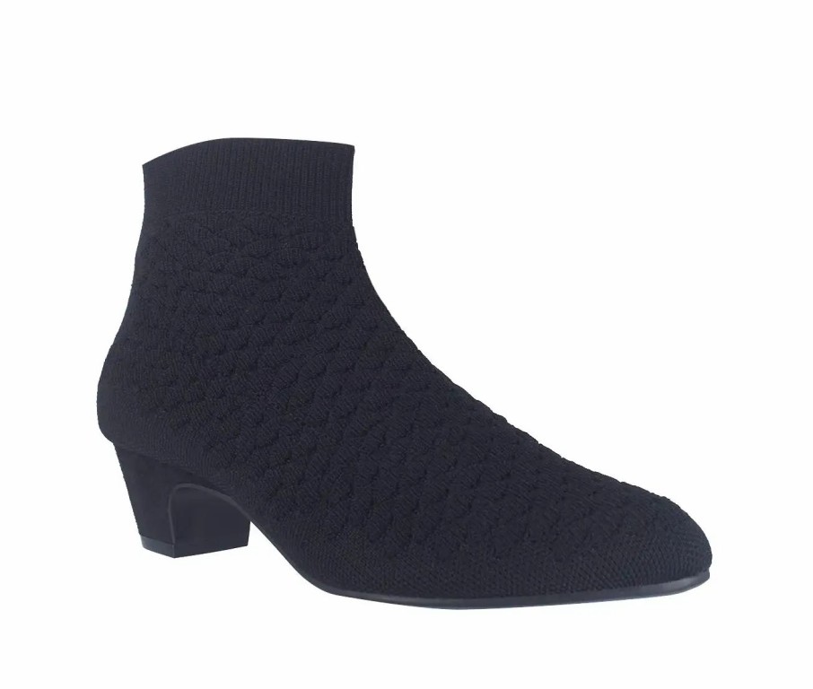 Shoes * | Impo Goren Stretch Knit Ankle Booties