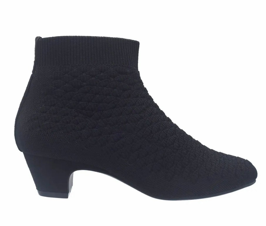 Shoes * | Impo Goren Stretch Knit Ankle Booties