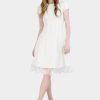 Clothing * | Donna Ricco Tulip Sleeve Fit And Flare Dress