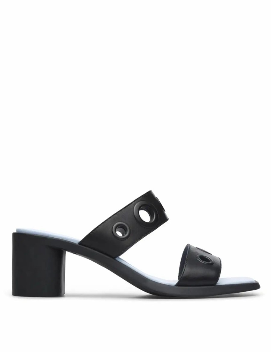 Shoes * | Camper Meda Double Strap Sandals Black