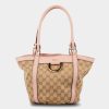 Handbags * | Gucci Gg Canvas Abbey Tote Bag Pink