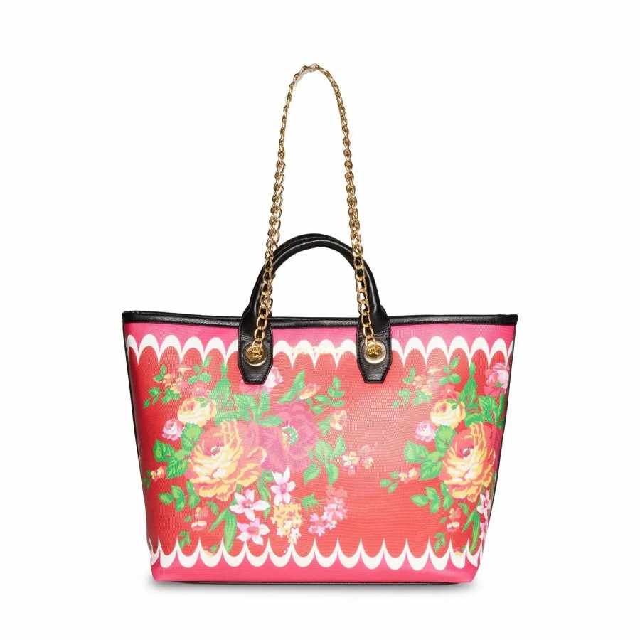 Handbags * | Betsey Johnson Floral Double Handle Tote