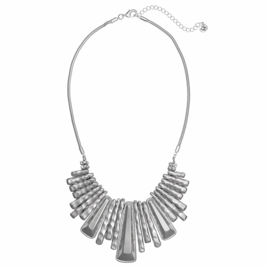 Jewelry-Accessories * | The Sak Frontal Necklace Silver