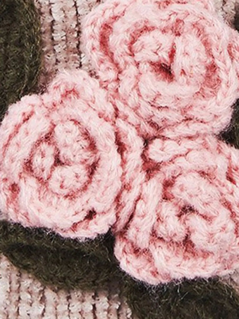 Shoes * | Memoi Coming Up Roses Chenille Sherpa-Lined Slippers Taupe