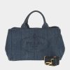 Handbags * | Prada Giardiniera Tote Navy