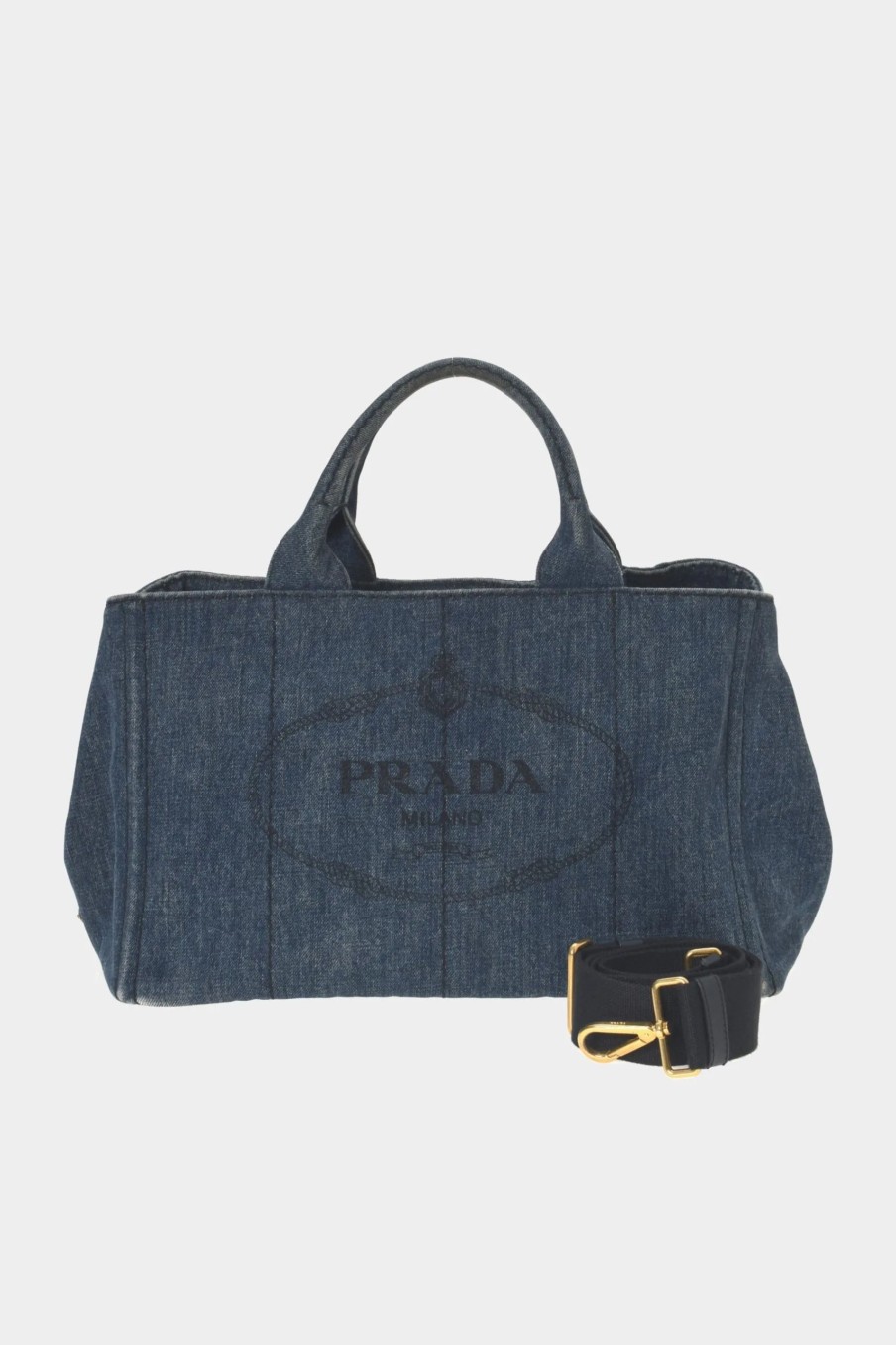 Handbags * | Prada Giardiniera Tote Navy